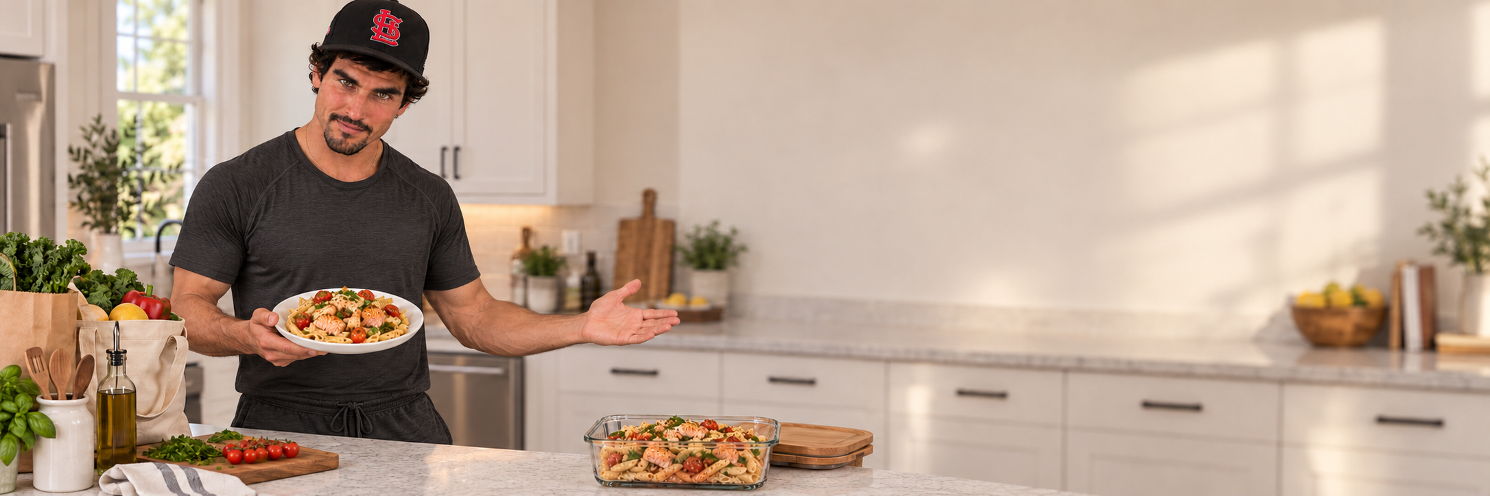 Travis in the Flat and Light kitchen